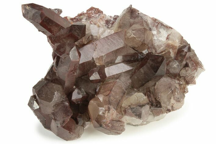 Natural, Red Quartz Crystal Cluster - Morocco #232869